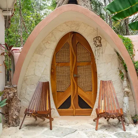 Room In Lodge - Ecolush Couple Mayan Dome Cenote Bikes